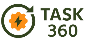 Residential Calgary neighborhood with Task360 branding promoting handyman, tech, and yard services.”